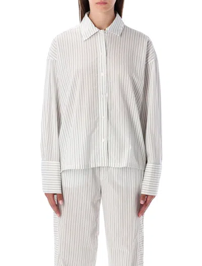 CALVIN KLEIN CALVIN KLEIN COTTON POPLIN BUTTON-DOWN PAJAMA SHIRT