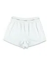 Calvin Klein Cotton Poplin Pyjama Shorts In Weiss