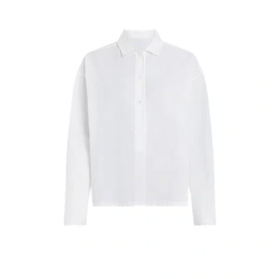 Calvin Klein Cotton Pyjama Shirt In White