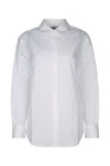 Calvin Klein Stretch Poplin Relaxed Shirt In White