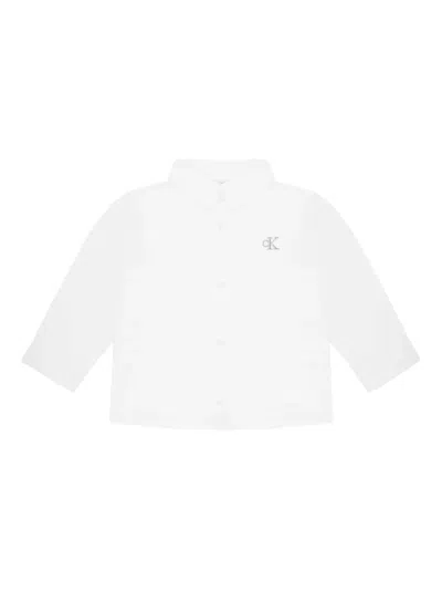 Calvin Klein Babies' Cotton Shirt In White