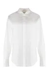 Calvin Klein Long Sleeved Buttoned Shirt In White