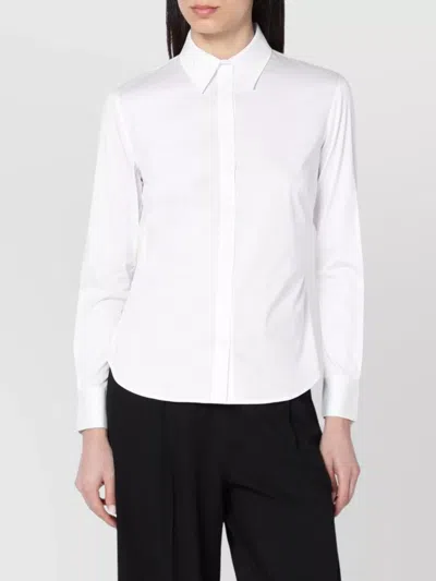 CALVIN KLEIN COTTON SHIRT WITH COLLARED NECK AND CUFFED SLEEVES