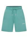 Calvin Klein Green Shorts For Kids With Logo In Green
