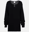 Calvin Klein Cotton, Silk, And Cashmere Sweater In Black