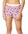 Calvin Klein Cotton Sleep Short In Pink Smoothie Floral In Multi