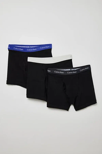 Calvin Klein Cotton Stretch Boxer Brief 3-pack In Black, Men's At Urban Outfitters