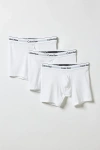 Calvin Klein 3 Pack Low Rise Trunks In White
