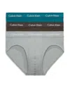 Calvin Klein Cotton Stretch Moisture Wicking Hip Briefs, Pack Of 3 In Mcz Mulch/