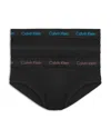 Calvin Klein Cotton Stretch Moisture Wicking Hip Briefs, Pack Of 3 In N Black