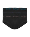 Calvin Klein Cotton Stretch Moisture Wicking Hip Briefs, Pack Of 3 In N07 Black