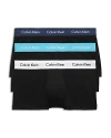 Calvin Klein Cotton Stretch Moisture Wicking Low Rise Trunks, Pack Of 3 In N34 Black