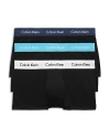 Calvin Klein Cotton Stretch Moisture Wicking Low Rise Trunks, Pack Of 3 In N Black