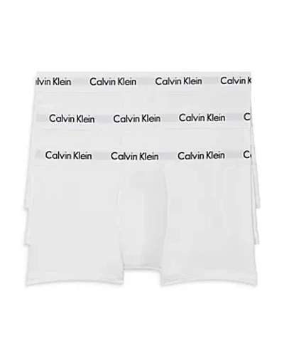 CALVIN KLEIN COTTON STRETCH MOISTURE WICKING LOW RISE TRUNKS, PACK OF 3,NB2614