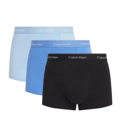 Calvin Klein Cotton Stretch Relaxed Icon Boxers In Blue