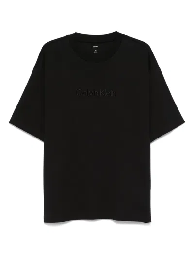Calvin Klein Cotton T Shirts In Black