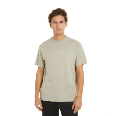 Calvin Klein Cotton T-shirt In Grey