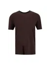 Calvin Klein Cotton T-shirt In Brown