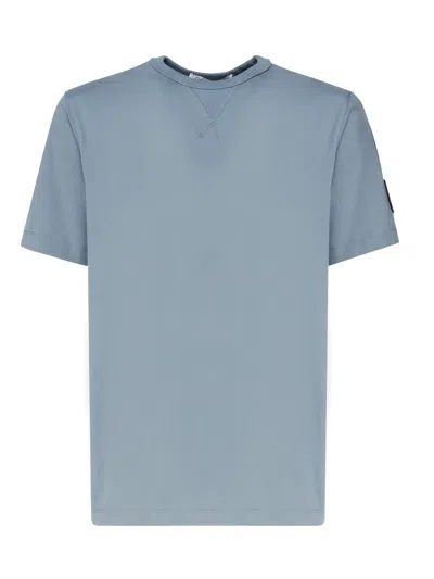 Calvin Klein Cotton T-shirt With Crest In Blue