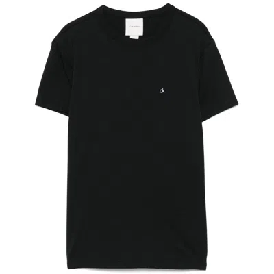 Calvin Klein Cotton T Shirts In Black