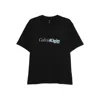 Calvin Klein Logo-print T-shirt In Black