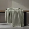 Calvin Klein Cotton Weave Ring Spun Blanket, King In Sage Green