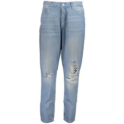 Calvin Klein Cotton Woman Women's Jeans In Blue