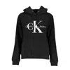Calvin Klein Logo-print Cotton-blend Hoodie In Black