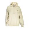 Calvin Klein Beige Hooded Cotton Sweatshirt With Logo Detail