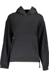 Calvin Klein Elegant Long-sleeved Hooded Sweatshirt In Black