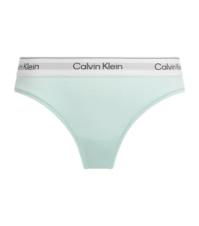 Calvin Klein Cotton-modal Icon Brazilian Briefs In Blue