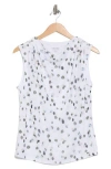 Calvin Klein Cowl Drape Neck Mesh Knit Top In Multi