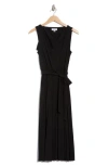 Calvin Klein Cowl Neck Sleeveless Pleated A-line Dress