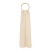 Calvin Klein Cream Recycled Polyester Scarf In Neutral