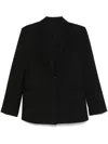 Calvin Klein Crepe Blazer In Black