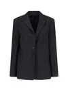 Calvin Klein Single-breasted Jacket In Black