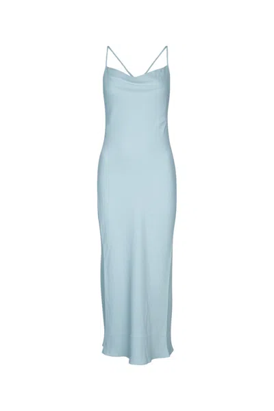 CALVIN KLEIN CALVIN KLEIN CREPE LOW BACK DRAPE DRESS