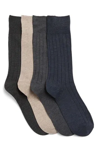 Calvin Klein Crew Dress Socks In Multi