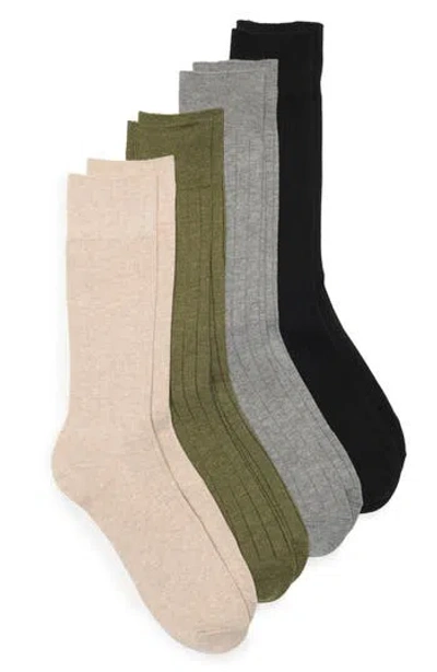 Calvin Klein Crew Dress Socks In Multi