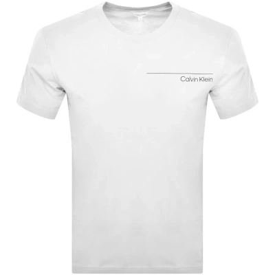 Calvin Klein Crew Neck Logo T Shirt White