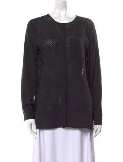 Pre-owned Calvin Klein Crew Neck Long Sleeve Sweatshirt In Black