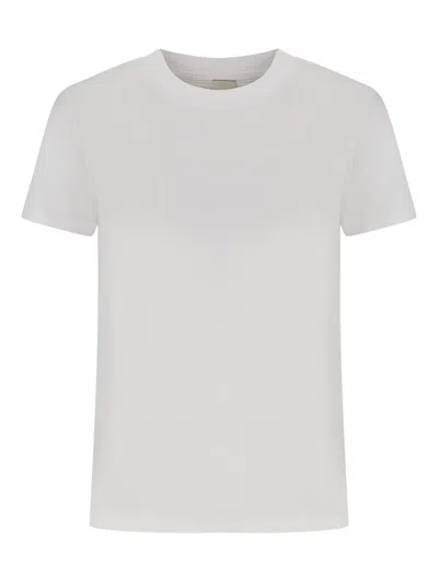 Calvin Klein Crew-neck Short-sleeved T-shirt In White