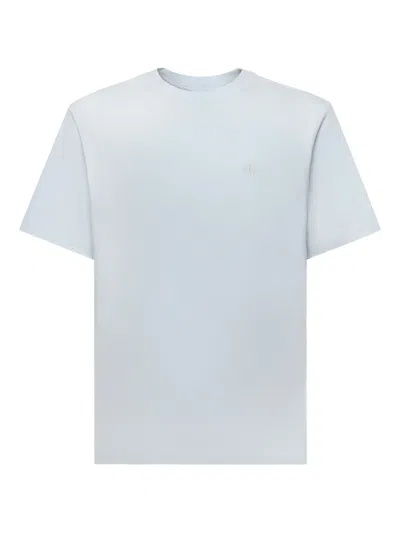 Calvin Klein Crew-neck Short-sleeves T-shirt In Blue