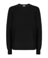 Calvin Klein Wool Crewneck Sweater With Ribbed Cuffs And Hem In Black