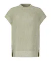 Calvin Klein Mouline Texture Sweater Top Clothing In Nude