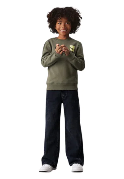 Calvin Klein Kids' Crew Neck Sweatshirt Baby Unisex  In Green