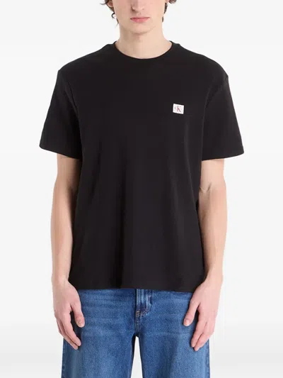 Calvin Klein Crew-neck T-shirt In Black