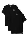 Calvin Klein Crew-neck T-shirt (set Of Three) In Black