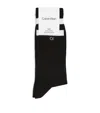 Calvin Klein Crew Stripe Socks In Black