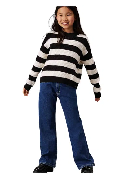 Calvin Klein Kids' Crewneck Sweater Bambina  In White